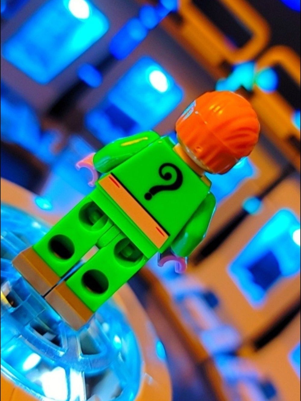 Batman Riddler Minifigure Lego Compatible - Picture 3 of 5
